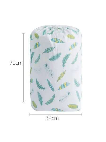 Large Feather Print Quilt and Bedding Collapsible Storage Bag