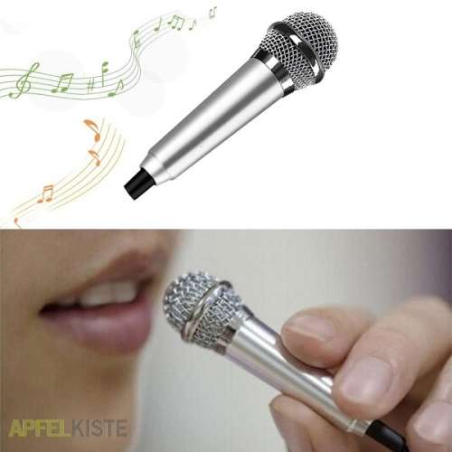 3.5mm Wired Mini Condenser Vlogging Microphone with Noise Reduction for Cellphone , Laptop or PC