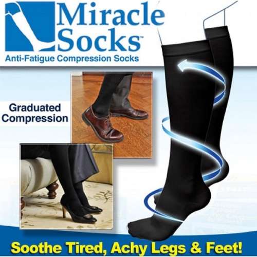 MIRACLE SOCKS  Pain Relief  , Swelling Reduction and Anti - Fatigue Compression Socks
