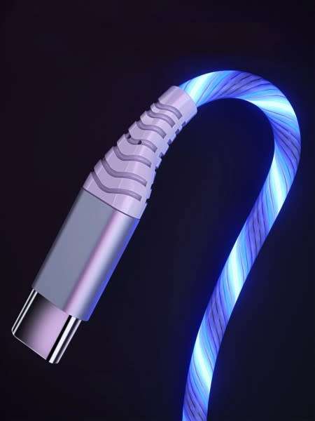 Amazing 1M Luminous ( High Charge Glow in the Dark ) Type-C Data and Streaming Fast Charger Cable