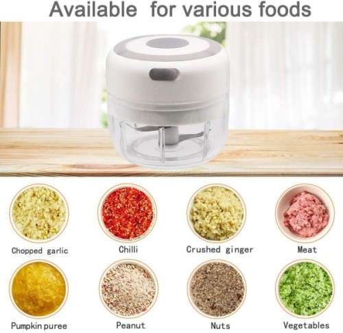 Powerful & Practical  Rechargeable One Touch  Mini Food Processor / Grinder