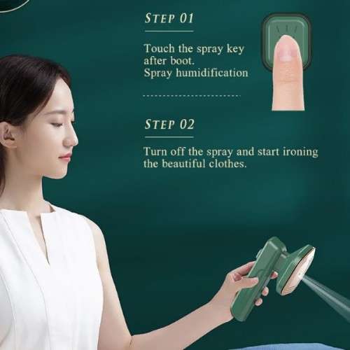 Portable and Practical Mini Electric Steamer Iron for Travel and Home Use
