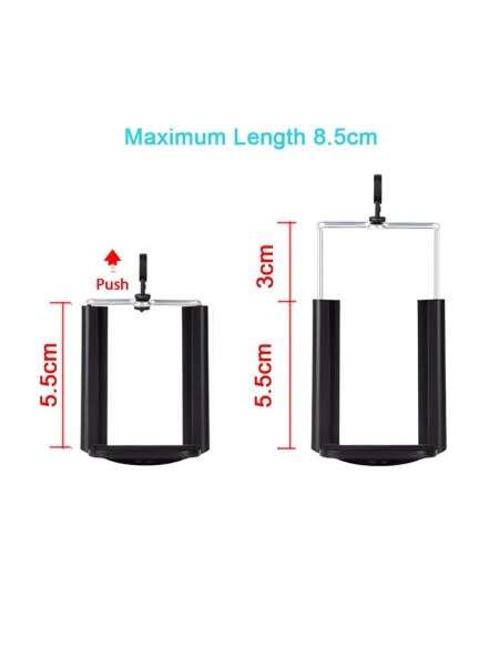 Heavy Duty Photography Studio 2m Telescopic Tripod Lighting Stand with Phone Bracket