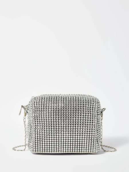 LADIES RHINESTONE ENCRUSTED CRYSTAL COUTURE BAG