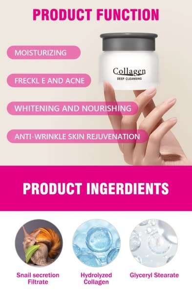 PM Collagen Deep Cleansing Skin Rejuvenation Facial Cream