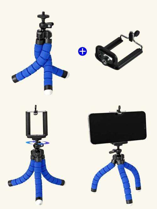 Flexible & Versatile Vlogging , Desktop or Outdoors Octopus Tripod with Bracket