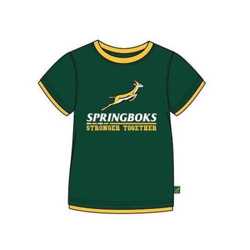 Official Junior Springbok  ` Stronger Together `  Supporters Tee   ( 13 - 14yrs )