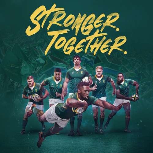 Official Junior Springbok  ` Stronger Together `  Supporters Tee   ( 13 - 14yrs )