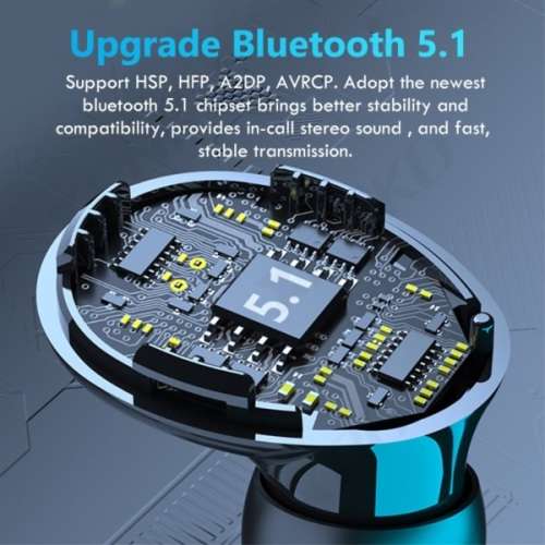 Brilliant Waterproof M10 True Wireless Bluetooth 5.1 Headset with 9D Stereo Sound