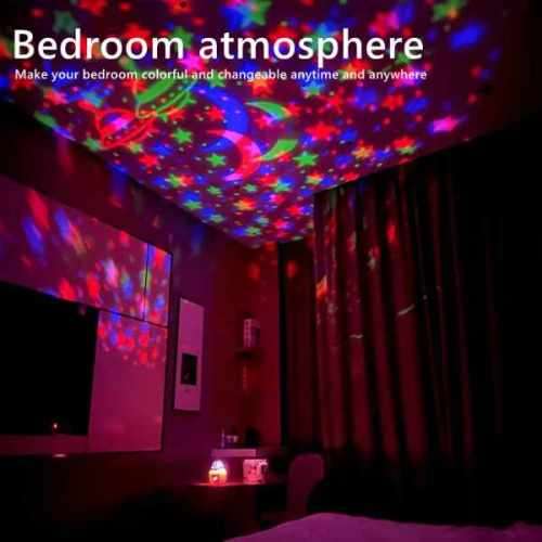 Stunning Rotating LED Mini Magic Ball Sky & Star Projection Atmosphere Party Light