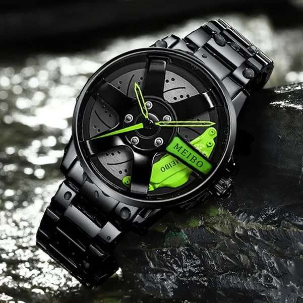 Mens Stunning MEIBO Magrim Spinner Design Sports Watch