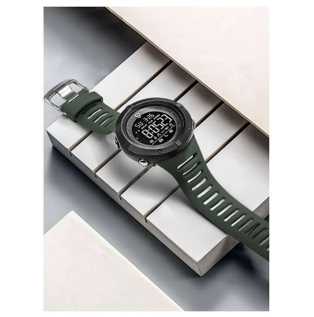 Mens Eyecatching & Rugged TOMI Cool Military Look Ribbed Design Sport Watch