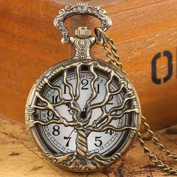 Cool  Vintage Look ` TREE OF LIFE `  Pocket Watch