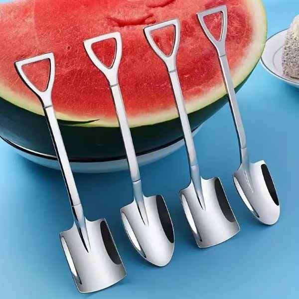 4Pcs Stainless Steel Shovel Spoons