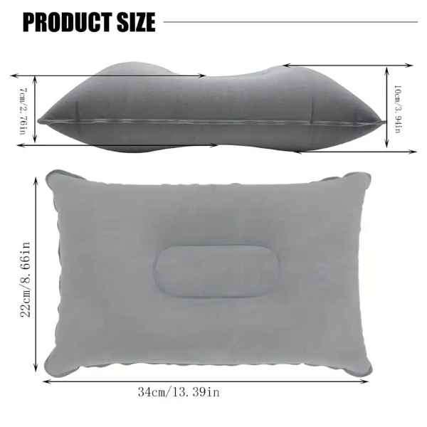 High Quality Lumbar & Neck Inflatable Travel Pillow
