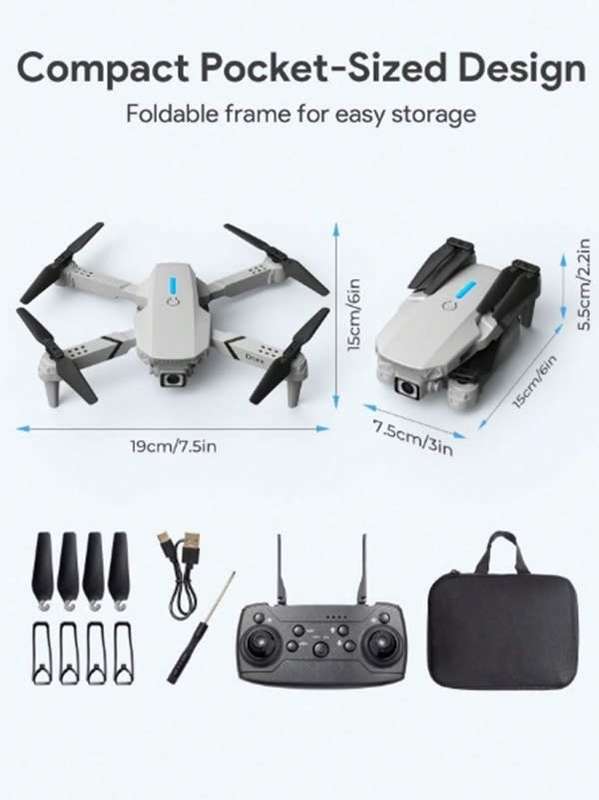 INCREDIBLE TECKWE E88 DRONEPRO  SUPER TECH 4K CAMERA DRONE