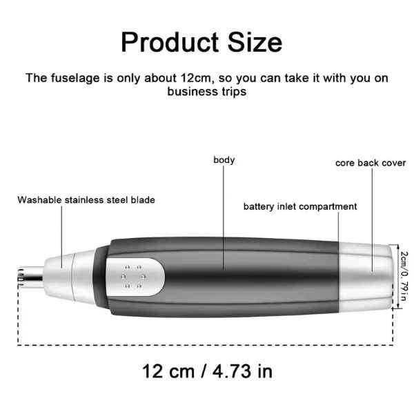 Precision Cordless Nose & Ear Hair Trimmer