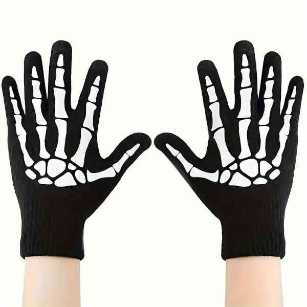 Awesome Glow in the Dark Skeleton Multi Activity Stretch Gloves