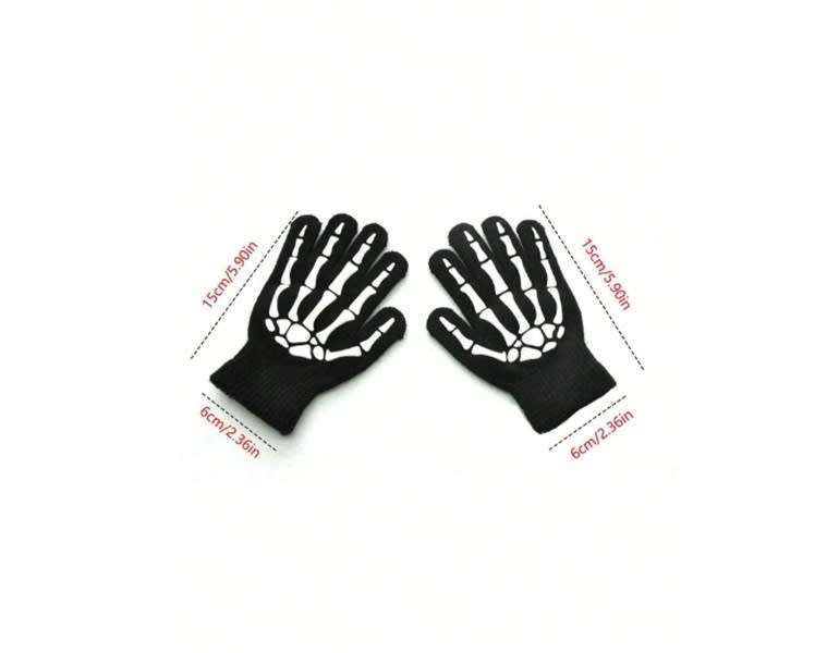 Awesome Glow in the Dark Skeleton Multi Activity Stretch Gloves