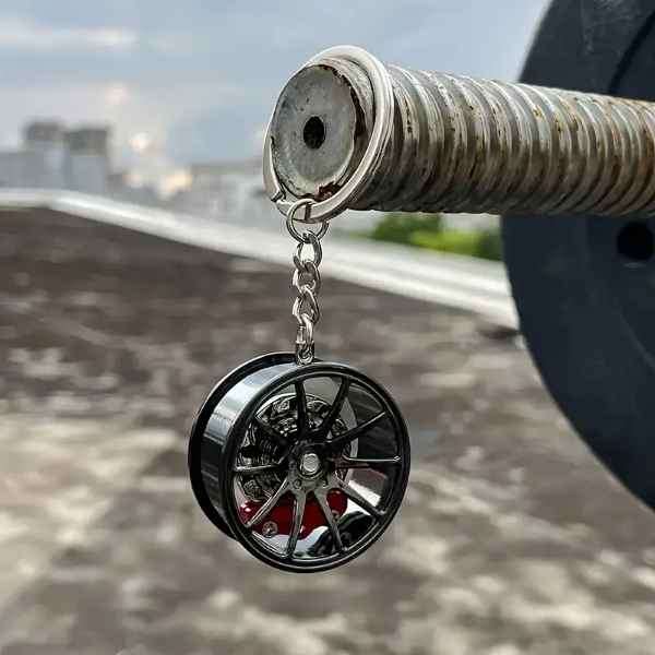 Super Cool & Unique Super Sports Car Rim & Brake Disc Pendant Keychain