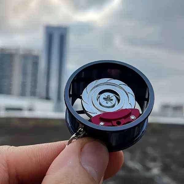Super Cool & Unique Super Sports Car Rim & Brake Disc Pendant Keychain