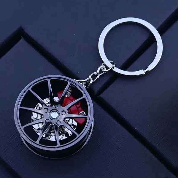 Super Cool & Unique Super Sports Car Rim & Brake Disc Pendant Keychain