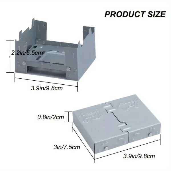Brilliant Solid , Foldable & Portable On the Go Pocket Outdoors Stove