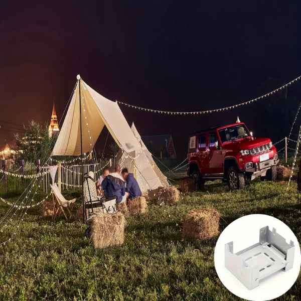 Brilliant Solid , Foldable & Portable On the Go Pocket Outdoors Stove