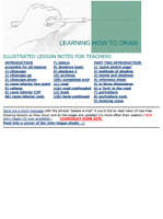 Learning How To Draw - Illustrated Lesson Notes For Teachers