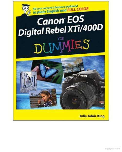 Canon EOS Digital Rebel XTi400D For Dummies
