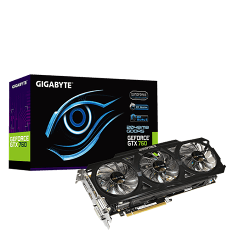 GTX760 2GB GDDR5 256bit PCIE 3.0 WindForce 3x
