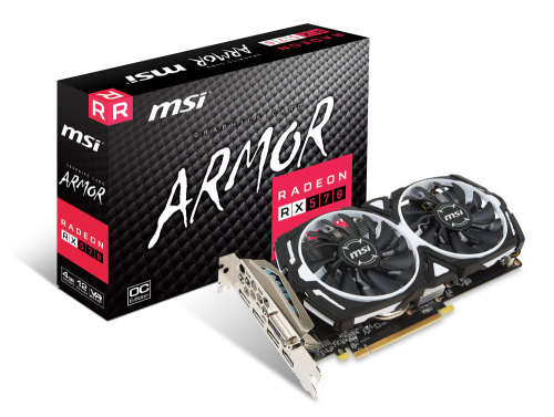MSI Radeon RX 570 Armor 4Gb OC GDDR5 256bit