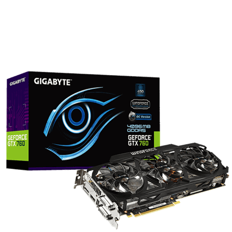 GTX760 4GB GDDR5 256bit PCIE 3.0 WindForce 3x