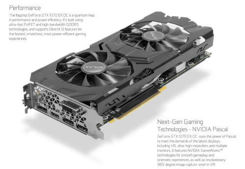 Galax GTX 1070 8G EXOC GDDR5