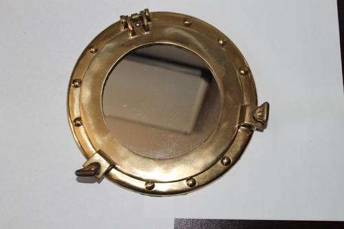 Brass Porthole Mirror