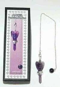 Amethyst Angel Pendulum Pendant