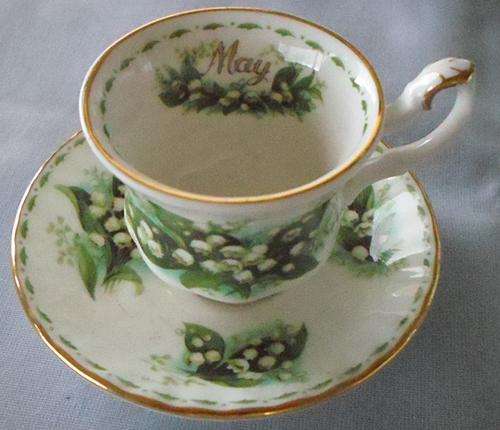 Royal Albert Miniture Cup and saucer (Birthday month May)