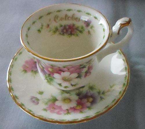 Royal Albert Miniature Cup and saucer (Birthday month October)