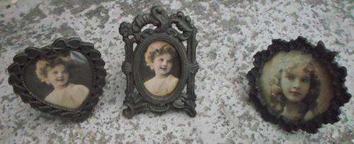 Set of 3 Small Metal Photo Frames.....