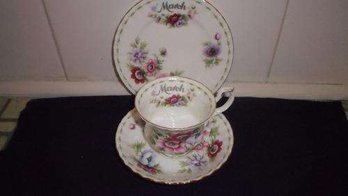 WOW !!!!!!!  ROYAL ALBERT FLOWER OF THE MONTH SERIES ( ANEMONES )
