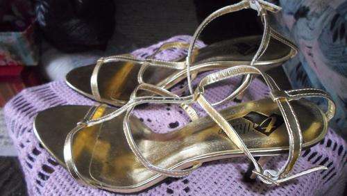 ELAGANT GLAM & GO LADIES EVENING SANDAL ( GOLD )