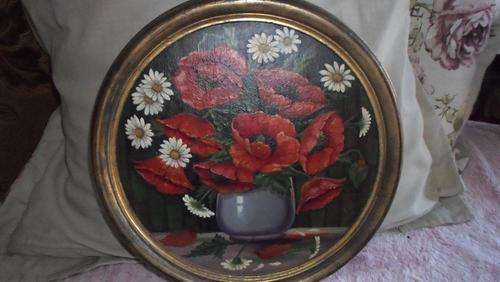 BEATIFUL FRAMED SIGNED OIL PAINTING ON BOARD  DATED 1933