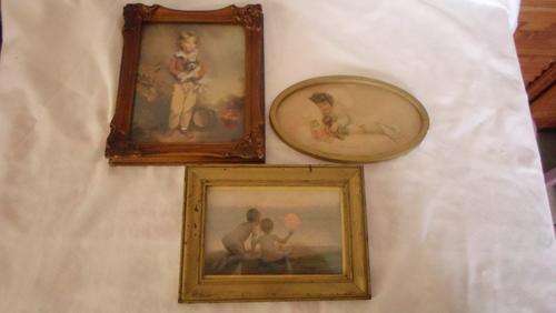 SET OF 3 FRAMED  OLD PICTURES