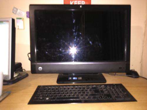 HP TouchSmart 610 all-in-one desktop computer with 23'' touch screen