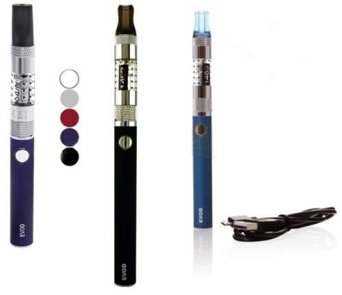 Electronic Cigarette (Vape/Vaporiser) EVOD 1453 + Charger (Silver)