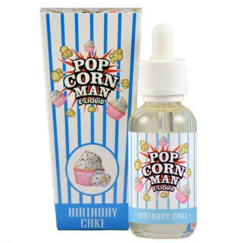 Popcorn Man E-liquid/Vape Juice/Smoke Juice - Birthday Cake 60ml 3mg Clone