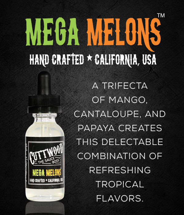 Cuttwood E-liquid/Vape Juice/Smoke Juice - Mega Melons 30ml 0mg
