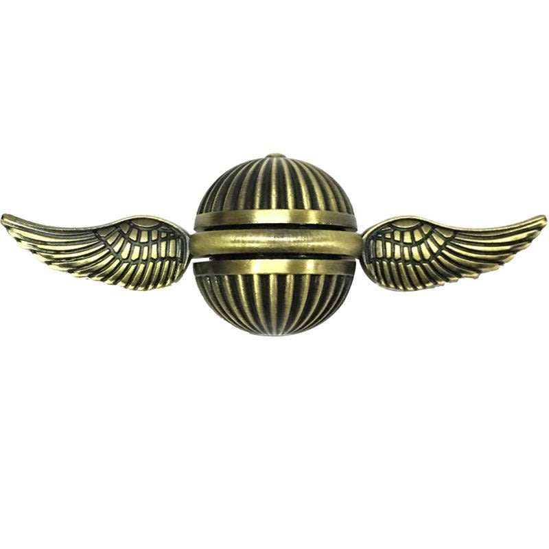 Fidget Spinner Harry Potter Quidditch Golden Snitch Wings Hand Finger Spinner Metal V2