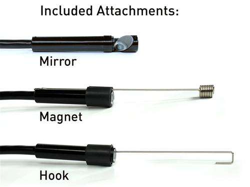 2 in 1 in Endoscope Borescope Inspection Camera Micro USB Android and PC 6 LED 7mm 2m, 3.5m, 5m