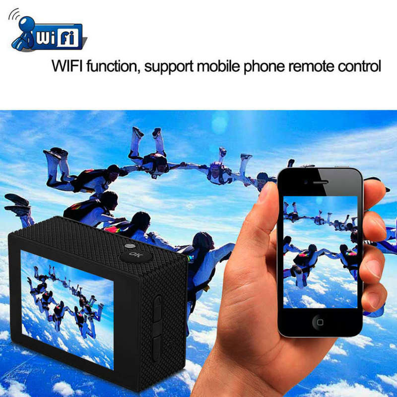 Ultra HD 4K Sport Action Waterproof Camera WIFI GoPro Style Dash Cam Camera with Accessories Kit